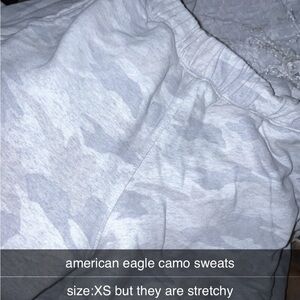 American Eagle Outfitters Gray Camo Pajama Pants